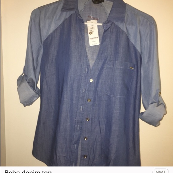 bebe Tops - Bebe denim top